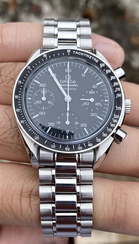 omega speedmaster reduced on wrist|is omega making Speedmaster pros.